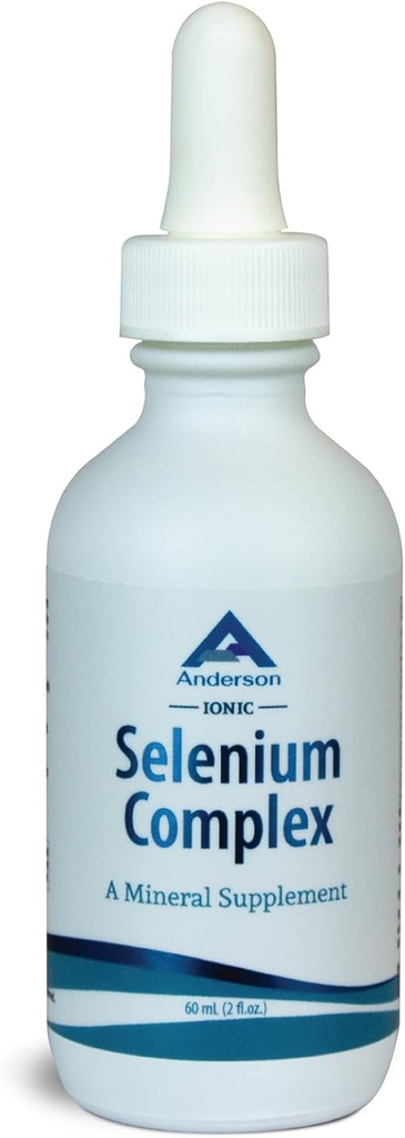 Anderson Ionic Selenium Kompleksi, Sıvı Selenyum Supplement Drops, Tiroid ve Immune Sistemi Destekler, Antioksi, Free Radikals, Mineral Glass Şişe Dropper, 40 Hizmet, 2 fl ozz