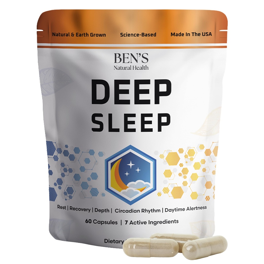 Ben Doğal Sağlık Derin Uyku Desteği Tamam, Melatonin, Valerian, Chamomile ve Lavender, 30 Capsules