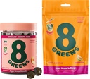 8Greens Daily Greens Gummies and Lollipops, Energy & Immune Support,Gluten-Free, Vegan, Non-GMO, Yapay Renkler & Flavors