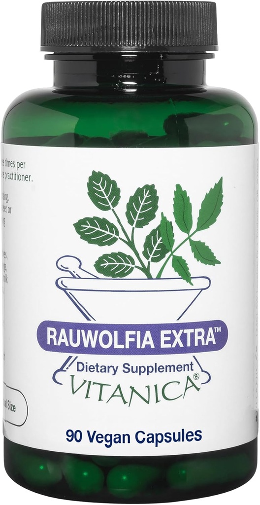 Vitanica Rauwolfia Ekstra, Cardiovascular Destek Tamam, Vegan, 90 Capsules