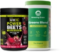 Amazing Grass Greens Mix Superfood: Super Greens Toz Fiberie Mix for Boost Energy, 60 Hizmet & Doğa Yakıt Gücü Beets Toz, Arıt Kök Toz, Doğal Enerji Destek, 60 Hizmetler