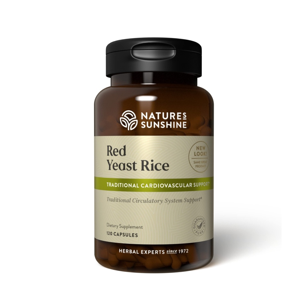 Nature's Sunshine Red Yeast Rice, 120 Capsules, Kosher | Liver'daki İyi Kolesterol üretimini ve Circulatory Sistem Desteklerini Destekleyin