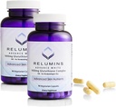 Relumins L-Glutathionone Complex 1650mg - Αντιοξειδωτική Υποστήριξη με Άλφα Λιποϊκό Οξύ, NAC, L-Μεθειονίνη, Βιταμίνη Ε, Συμπλήρωμα για την Υγεία του Δέρματος, Κατασκευασμένο στις ΗΠΑ - 90 Καψάκια Χορτοφαγικής Χ 2 Φιάλες