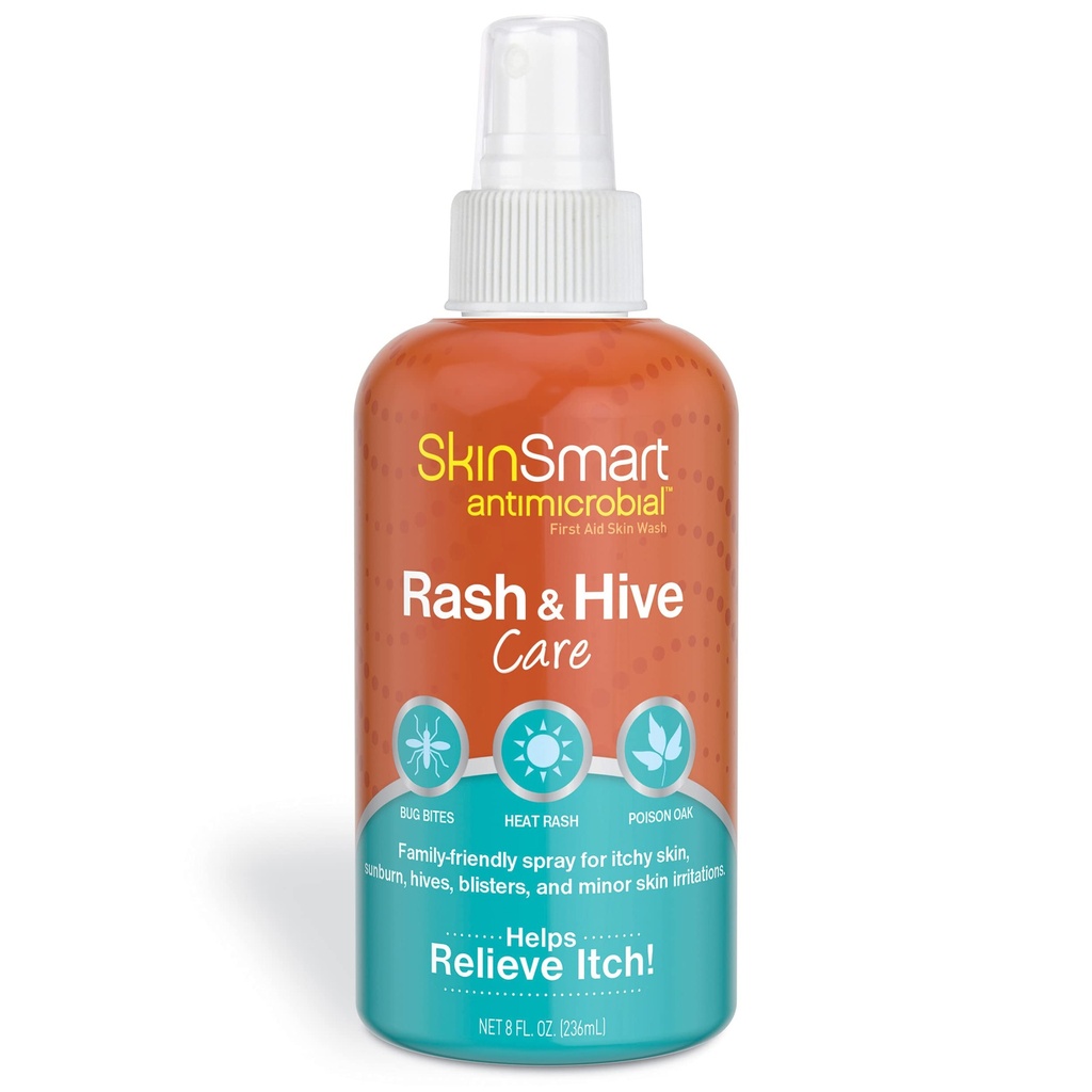 SkinSmart Antimik Rash ve Hive Care, First Aid Skin Yıkama, 8 oz Sprey Şişe