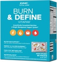 GNC Total Lean Burn ve Erkekler ve Kadınlar için VitaPak Programı, Enerji için 5in-1 Pack, Kilo Yönetimi, Calorie Burn, Immune Health, Water Balance, 30 Hizmet