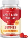 Apple Cider Vinegar Gummy for Women & Men | 1000 mg | The Mother | Detox, Digestion & Skin | Support Keto Diyet with Unrefined ACV Gummies With Folate, B12, Countegranate & Beet | 60