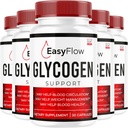 (5 Pack) Easy Flow Glycogen Support - EasyFlow Glycogen, Easy Flow, Easy Flow Glycogen Support Easy Flow, Glycogen, Glycogen Easy Flow, 150 Capsules For 5 Ay