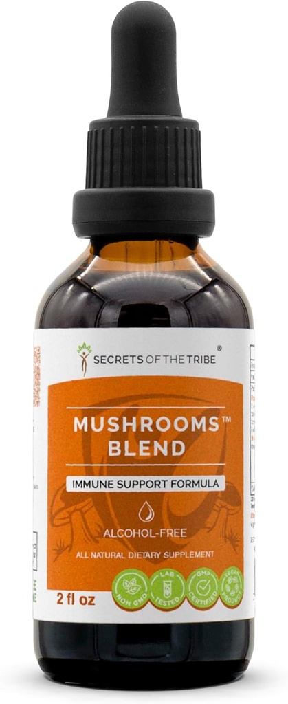 Kabil Odalarının Sırları Alkol Özgür, Glycerite Chaga, Shiitake, Maitake, Cordyceps, Reishi Mushroom. Tincture, Herbal Extract Immune Support Formula 2 OZ