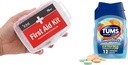 DMI 76-Piece First Aid Kit ve TUMS 12 Count Smoothies Ekstra Kuvvet 750 mguba Karbonat Antacid Chewable Tabletler Sche