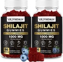 1000 MG Shilajit Gummies, Organik Shilajit Gummies with 85+ Trace Minerals, Fulvic Acid, Shilajit Wear, Shilajit Himalaya Organik Enerji, Beyin, Immunity, 120