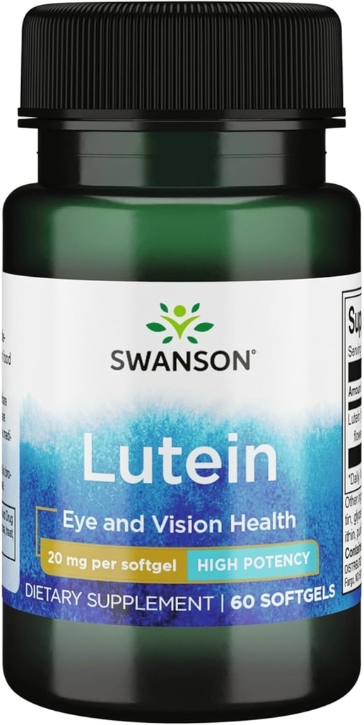 Swanson Lutein 20 Milligram 60 Sgels
