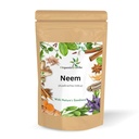 Pure & Natural Neem Tozu Pimple-free Clear Skin, Silky Hair & Hair Cleanser için bırakır. (Neem Leaf 145 Tozgm/5Oz)