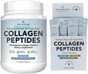 AMANDEAN Collagen. Sche. 1 kg & Stick Packs. Grass-Fed, Enzymatically Hydrolyzed, Tip 1 & 3. Protein, Sağlıklı Cilt, Saç, Çiçekler için 18. Mix, Unflavored, Non-GMO