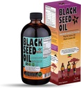 Etiyopyalı Siyah Tohum Yağı -% 343 Youmoquinone Cold-Pressed Black Cumin Tohumu Pure Nigella Sativa - İlk Baskı Blackseed Non-GMO Improv - 16 Oz Glass Şişe Sweet Sunnah