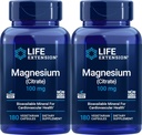 Life Extension Magnezyum (Citrate) 100 mg, 180 Veg Caps (Pack of 2) - Mag Supplement