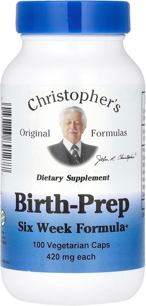 Dr. Christopher'ın Doğum Prep - 100 Vegetarian Capsules