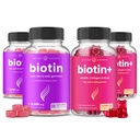 NutraChamps Biotin & Biotin+. Saç, Cilt ve Çiçekler için komple Duo. Biotin, Collagen, Keratin & More