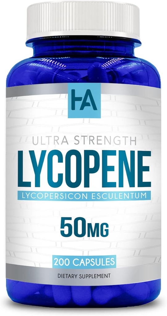 Doğal olarak Lycopene Supplement | Domates Esaslı Lycopene 50 mg Antioksi ve Carotenoid Supplement for Heart and Prostate Support | Vegan Non-GMO & Made in US cGMP Labs (200 Veggie Capsules)