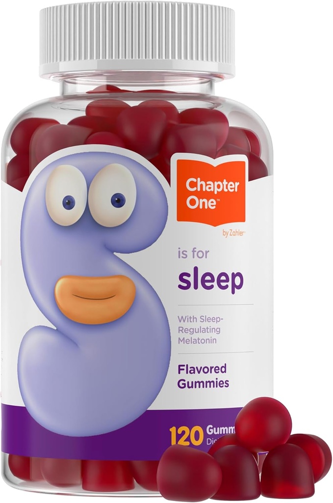 Zahler - Bölüm One Sleep Melatonin Gummies for Kids & Yetişkinler (120 Flavored Gummies) - 2.5 mg Melatonin Gummy - Kids Melatonin Kosher Sleep Gummies - Natural Kids Melatonin Gummy