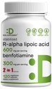 DEAL SUPPLEMENT R Alpha Lipoic Acid 600 mg with Benfotiamine 300 mg Per Servis, 120 Veggie Capsules – 200 mg R-ALA Per Capsule – Antioksi Supplement for Energy & Nervous System Support