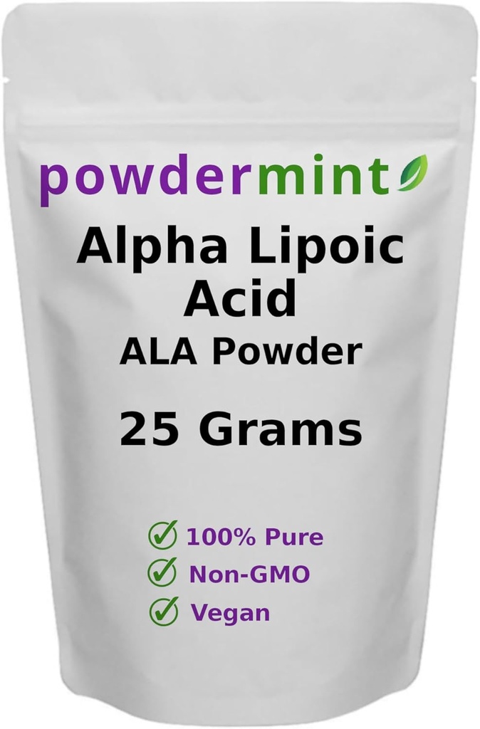Αλφά Lipoic Acid Powder (RS-ALA, Aure ALA) (Πολλαπλά μεγέθη) Αντιοξειδωτικό (ALA Powder) Scoop Περιλαμβάνεται