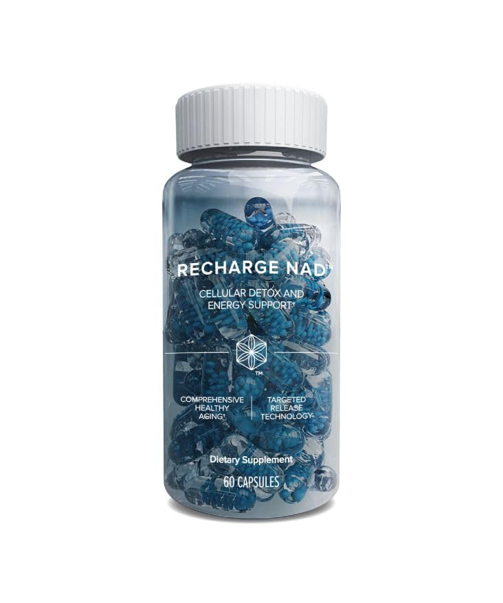 Isagenix Επαναφορτισμός NAD - Κυτταρικό Αποτοξίνωση, Πλήρης Υγιεινή Γήρανση, και Ενεργειακή Υποστήριξη - 1 φιάλη - 60 ct Στοχευμένες κάψουλες απελευθέρωσης