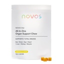Novos Vital Nutritional συμπλήρωμα μάσημα για το συκώτι οργάνων, τον εγκέφαλο, τα μάτια, την καρδιά, την υποστήριξη ούρων - Nattokinase, Lutein, Inulin, Rutin, Tropical Flavor (120 Count)