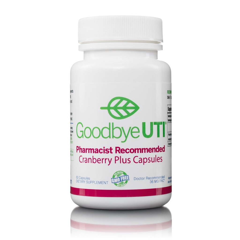 Cranberry Plus - Orijinal 36 mg PAC, Urinary Tract Protection'ın en yüksek seviyesi için Capsule Form Daily'de teslim edildi, 30 günlük Supply, Pharmacist Önerilen