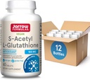 Jarow Formulas S- Acetyl L- Glutathionone Tablets - 100 mg - 60 Count - Συμπλήρωμα διατροφής - Σταθερή μορφή L- Glutathion - για Αντιοξειδωτική Υποστήριξη και Αποτοξίνωση - Μη ΓΤΟ - Χωρίς Γλουτένη, Συσκευασία των 12