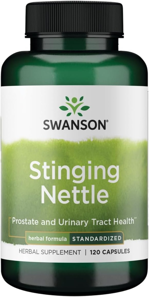 Swanson Stinging Nattles - Βότανο συμπλήρωμα Prostate Υγεία & Ουρολοίμωξη Υποστήριξη - Φυσική Φόρμουλα Υποστήριξη Αναπνευστική Υγεία & Υγρή Ισορροπία - (120 Κάψουλες)