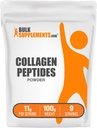 BulkSupplements.com Collagen Peptides Toz - Bovine Collagen Toz, Tozlu Collagen Supplement - Hydrolyzed & Gluten Free, 11g per Service, 100g (3.5 oz) (Polonya Kolektif)