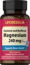 Piping Rock Magnezyum Supplement for Women and Men | 240 mg | 60 Capsules | Buffered Chelate | Non-GMO, Gluten Free | by Lindberg