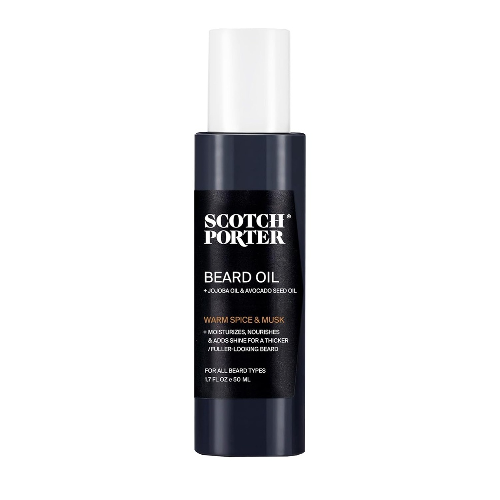 Scotch Porter, Ayıd Oil – Moisture & Smooths Flyaways'te bir Frizz-Free, Fuller/Healthier-Baking Beard with All-Day Shine - Original Scent, 1.7 oz. Şişe Şişe