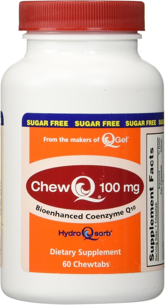 100 mg ChewQ Chewable CoQ10 (60 Kont) * Utilizes Gelişmiş Teknoloji Standart CoQ10 * Purest CoQ10 Supplement On The Market * Vegetarian Friendly * Gluten Free