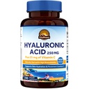 Vitalitown Hyaluronic Acid Supplements 250 mg, Plus 25 mg C, Doğal Türlü & High Bioavailability, Skin Hydration, 90 Vegan Capsules, 3 Ay Supply