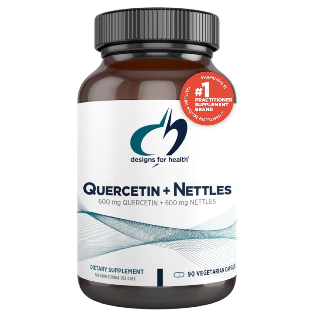 Sağlık Quercetin + Nettle Supplement için Tasarımlar - Nettle Leaf + Quercetin Supplements with Flavonoids - Immune Support (90 Vegan Capsules)