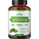Zazzee Extra Strength Bitter Melon 25:1 Extract, 9000 mg Strength, 10% Bitter Principles, 150 Vegan Caps, Standardized and Concentred 25X Extract, 100% Vegetarian, Όλα-Φυσικά και Μη-GMO