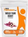 BulkSupplements.com Wild Yam Toz - Beslenme Supplement, Wild Yam Supplement - Gluten Free, 800 mg per Service, 1kg (2.2 lbs) (Paket 1)