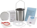 PureLife Coffee Enema Kit- Made in USA - All You Need Kit - 2 Qt USA Paslanmaz Çelik Enema Enema - Lab Tested Organik Enema Kahve - Moldova, Fungus, Mycotxin Free - 1 Pound - Kahve Strainer