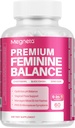 Feminine Balance Supplements - for Women Energy, Menopause Health & Hormon Balance, Black Cohosh, Chasteberry,10 Milyar CFUs Probiyotiks - 60 Capsules