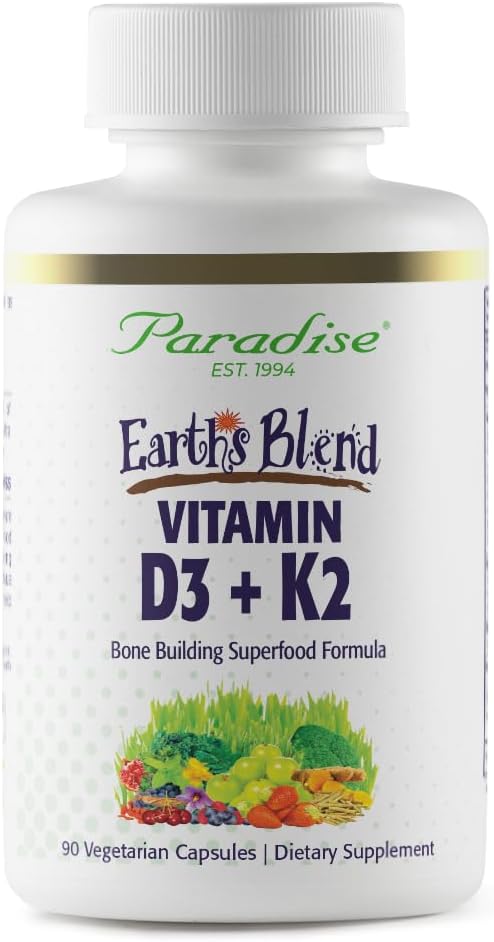 Cennet Herbs Dünya'nın D3 + K2, Superfoods Probiyotikler ve Organik Yağlanmış Yeşiller, Veggies & Wellness, 90 Vegetarian Capsules