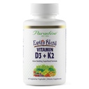 Παραδεισένια Βότανα Βιταμίνη D3 + K2, Superfoods Βάση Προβιοτικών και Βιολογικών Αλκαλιστικών Πράσινων, Βεγγίων & Μούρας, 90 Καψάκια Χορτοφαγικής