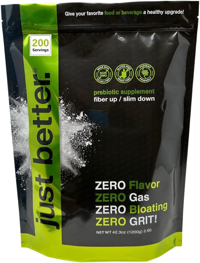Sağlıklı bir Gut için biyotik Fiber Supplement | Zero Grit Zero Taste ve No Bloating veya Gas ile Fiber Toz | Tam Hızlı Hissetin | Keto Non-GMO Gluten Ücretsiz Vegan 200 Hizmetler