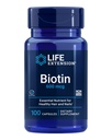 Life Extension Biotin 600 mcg B7 Support Supplement for Beautiful Hair, Nails & Beyond - Gluten-Free, Non-GMO - 100 Capsules