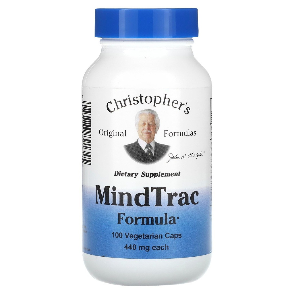 Christopher's Original Formulas MindTrac Formula, Φυσική υποστήριξη mood & συμπληρώματα μνήμης 100 Caps