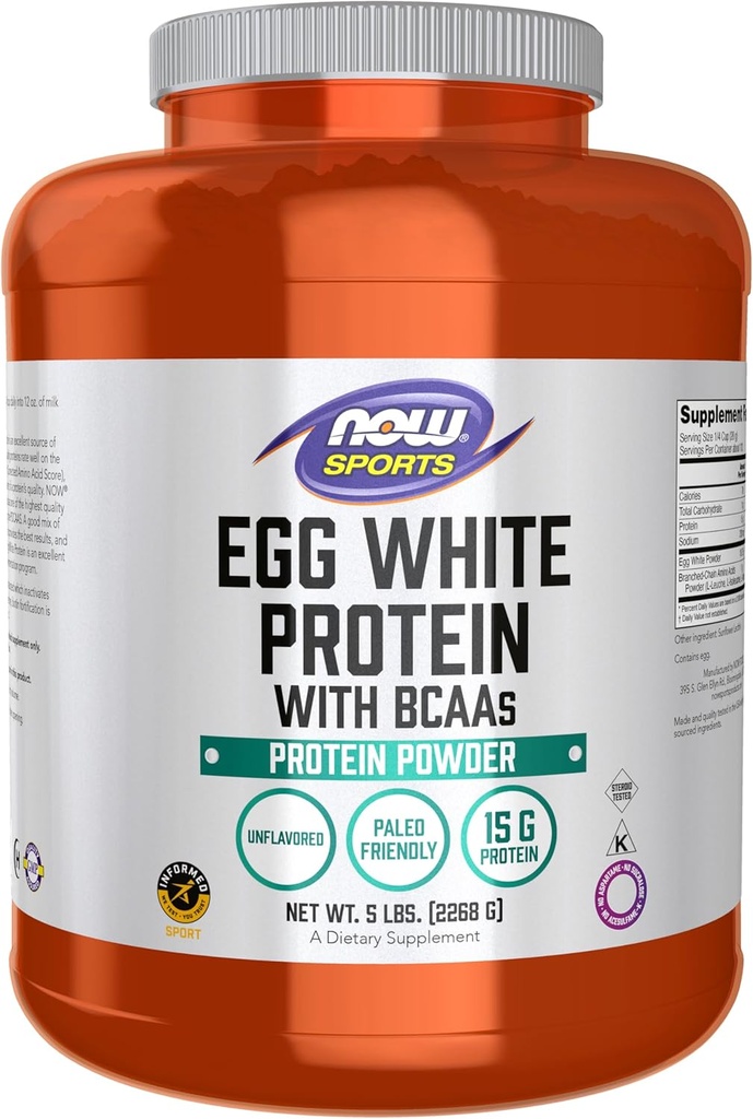 Egg White Protein Now Foods 5 lbs Powder