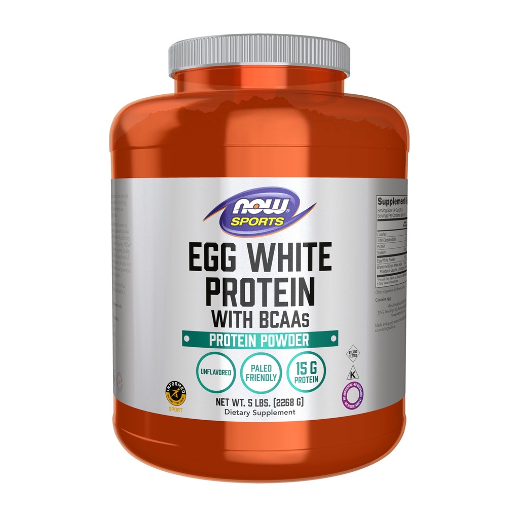 Yumurta Beyaz Protein Şimdi Gıdalar 5 lbs Toz