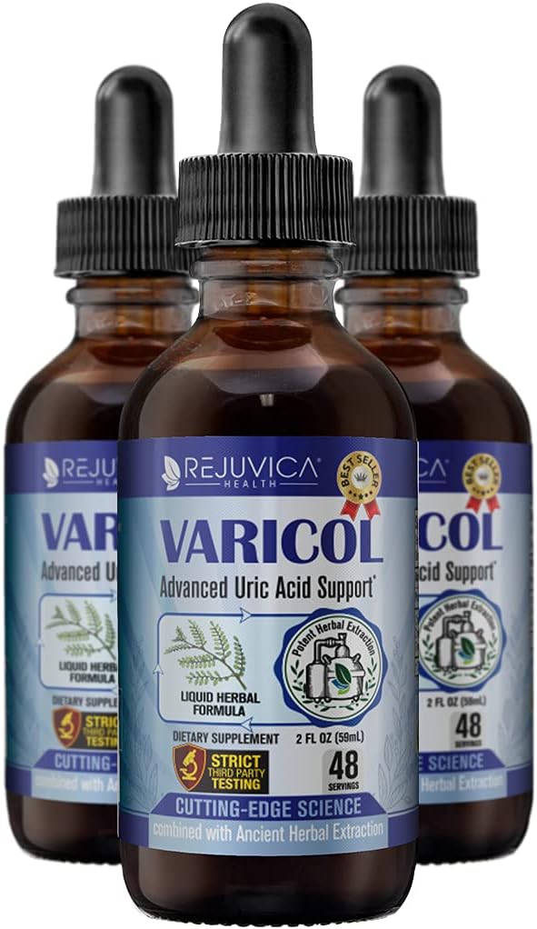 Varicol - Gelişmiş Uric Acid Support Supplement - Daha İyi Abhidrasyon için Sıvı Teslimat - Tart Cherry, Chanca Piedra, Celery Seed, Ginger & More!