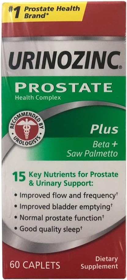 Συγκρότημα υγείας URINOZINC PROSTATE Plus Beta+Saw Palmetto 60 CAPLETS
