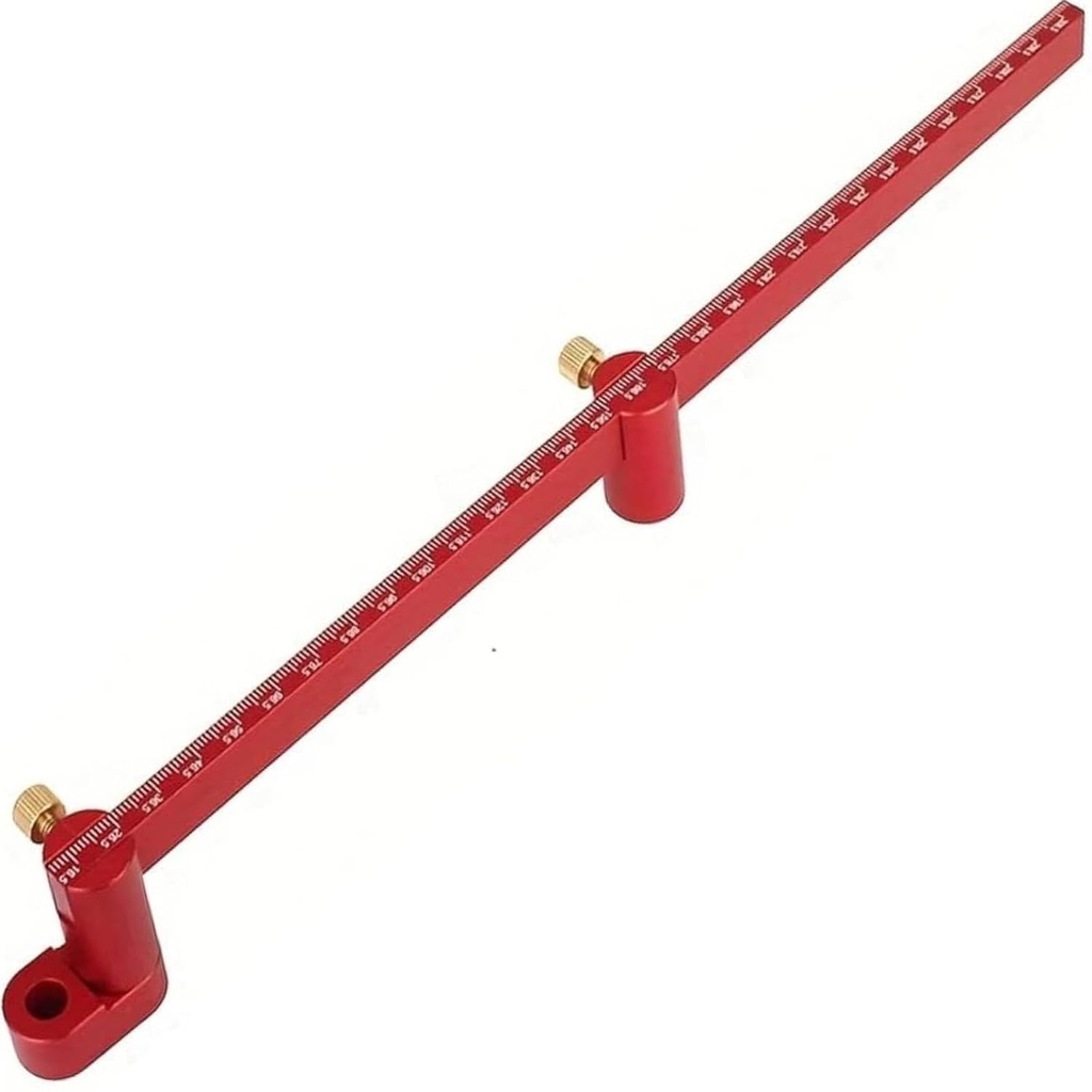 300mm Woodworking Compass Tool, Woodwork Compass Scriber, Woodwork için Büyük Şef, Circle Compass Woodwork Scing Circle - Reding Gauribge Circle Marking Tool - Red